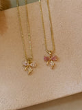 Bow CZ Necklace