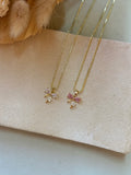 Bow CZ Necklace