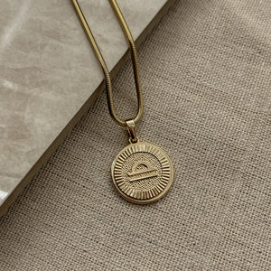 Round Zodiac Necklace